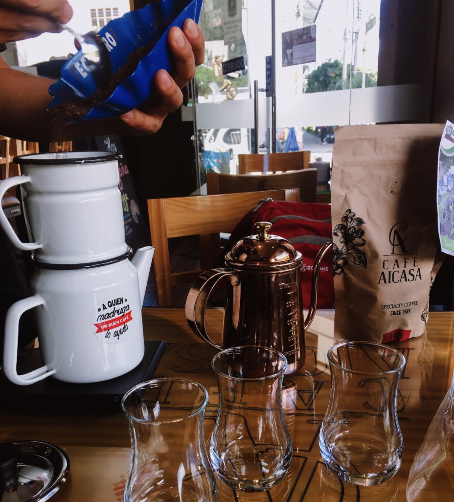 Traditional Peruvian Coffee Drip Method